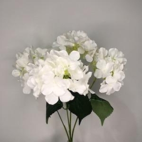 White Hydrangea Bush 45cm