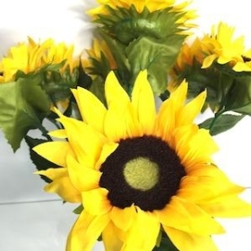 Yellow Sunflower Bush 38cm