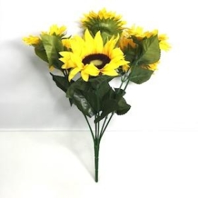 Yellow Sunflower Bush 38cm