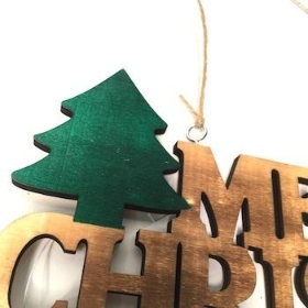 Merry Christmas Sign 25cm