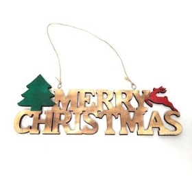 Merry Christmas Sign 25cm