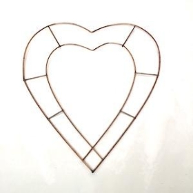 12 Inch Wire Heart Frame x 20