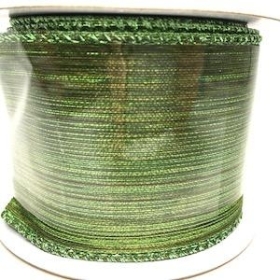 Green Shine Ribbon 63mm