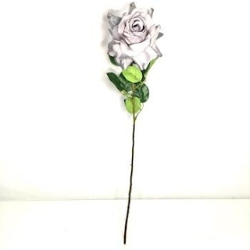 24 x Light Grey Rose 65cm