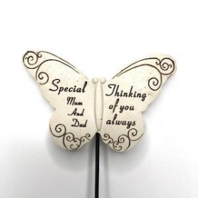 Mum And Dad Butterfly Tribute Pick 32cm