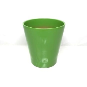 Lime Green Ceramic Pot 14cm