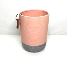 Peach Evie Vase 18cm