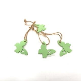Green Butterfly Tag x 36