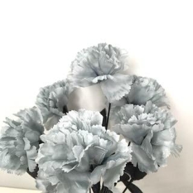 Grey Carnation Bush 36cm