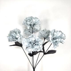 Grey Carnation Bush 36cm