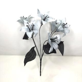 Grey Lily Bush 36cm