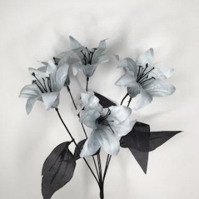 Grey Lily Bush 36cm