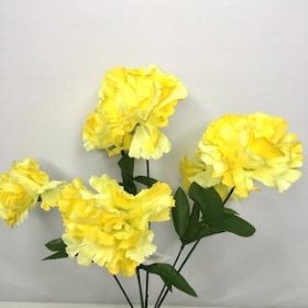Yellow Carnation Bush 36cm