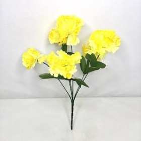 Yellow Carnation Bush 36cm