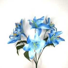 Blue Lily Bush 36cm