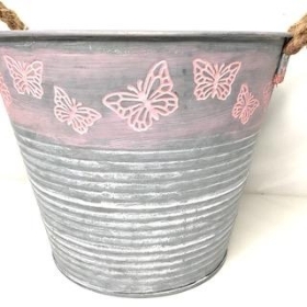 Pink Butterfly Planter 23cm