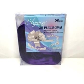 Purple Pull Bow 50mm x 20 