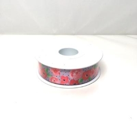Lilac Fleur Ribbon 25mm