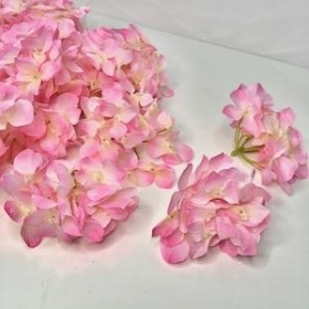 Pink Hydrangea Heads x 100