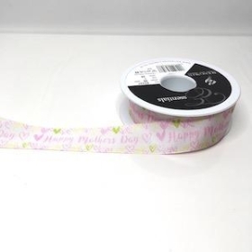 Happy Mothers Day Ribbon 25mm