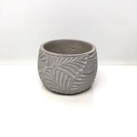 Grey Leaf Pot 12cm