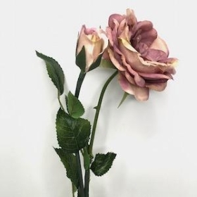 Vintage Purple Rose 42cm