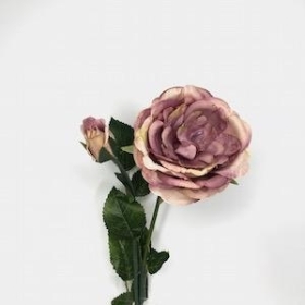Vintage Purple Rose 42cm