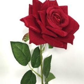 Red Velvet Touch Rose 50cm 