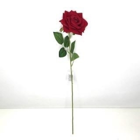 Red Velvet Touch Rose 50cm 