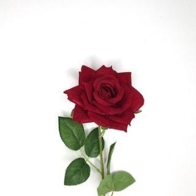 Red Velvet Touch Rose 50cm 