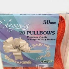 Orange Pull Bow 50mm x 20 