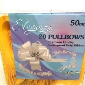 Yellow Pull Bow 50mm x 20 