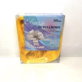 Yellow Pull Bow 50mm x 20 