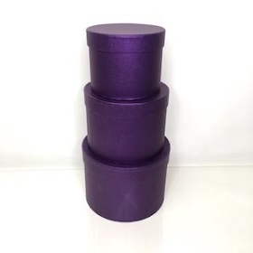 Purple Hat Box Set Of 3