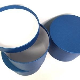 Midnight Blue Hat Box Set Of 3