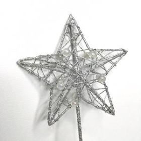 Silver Star Wand 36cm