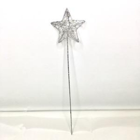 Silver Star Wand 36cm