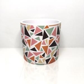 Mosaic Triangle Pot 13cm