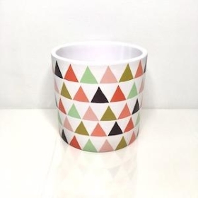 Triangle Pattern Pot 13cm