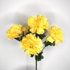 Yellow Carnation Bush 31cm