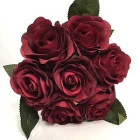 Burgundy Rose Bundle 31cm