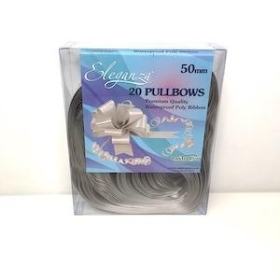 Silver Pull Bow 50mm x 20 