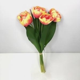 Peach Tulip Bundle 40cm