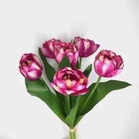 Purple Tulip Bundle 40cm
