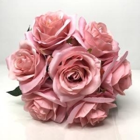 Vintage Pink Rose Bundle 33cm