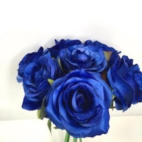 Royal Blue Rose Bundle 33cm