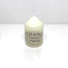 Ivory Chapel Candle 75 50