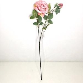 Dusky Pink Rose Spray 61cm