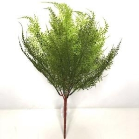 Green Fine Fern Bush 39cm