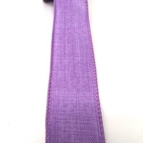 Lilac Burlap Ribbon 38mm